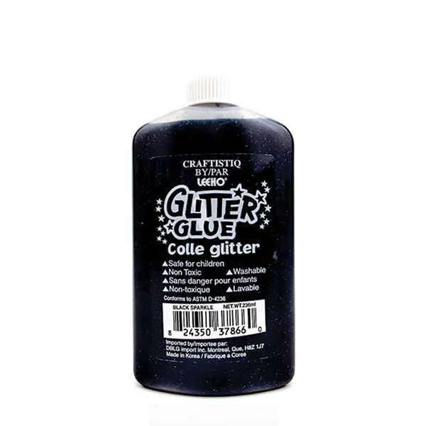 Glitter Glue - Black Sparkle