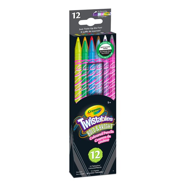 Crayons de couleurs Twistables® Bold and Bright