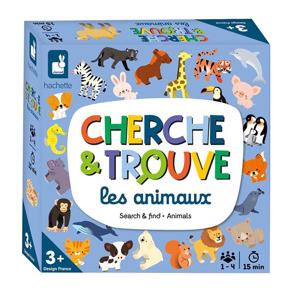 Jeu Cherche et trouve Les animaux