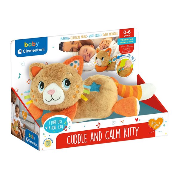 Peluche chaton calmant