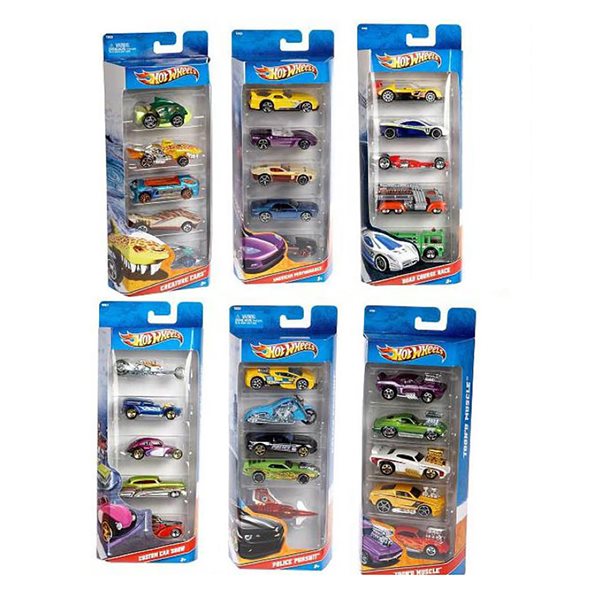 Voitures Hot Wheels - Ensemble de 5 voitures - Varié