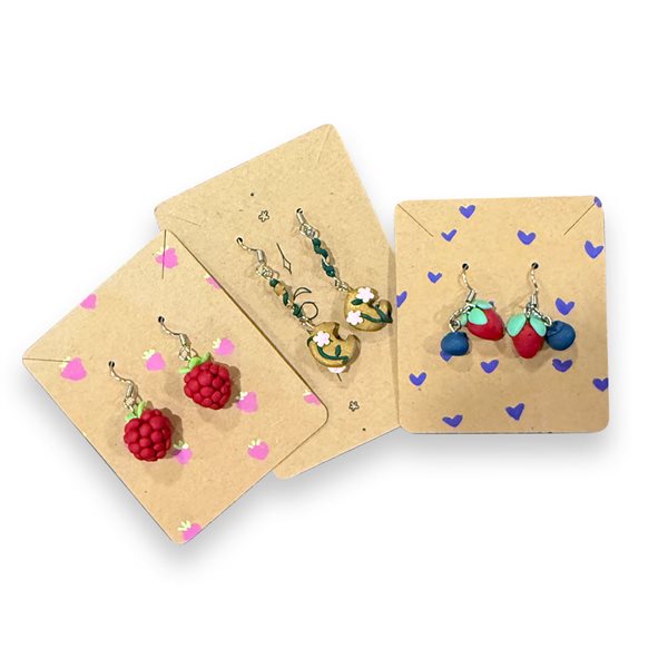 Boucles d'oreille artisanales - grand