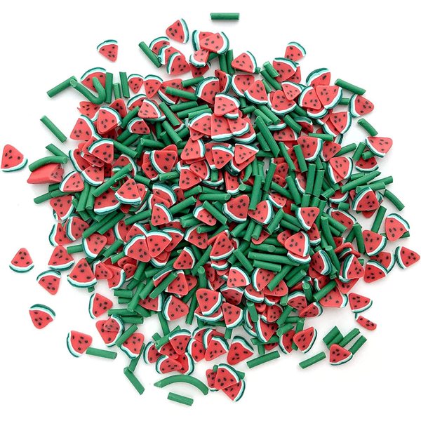 Confetti putty/ bouteille sensorielle Melon