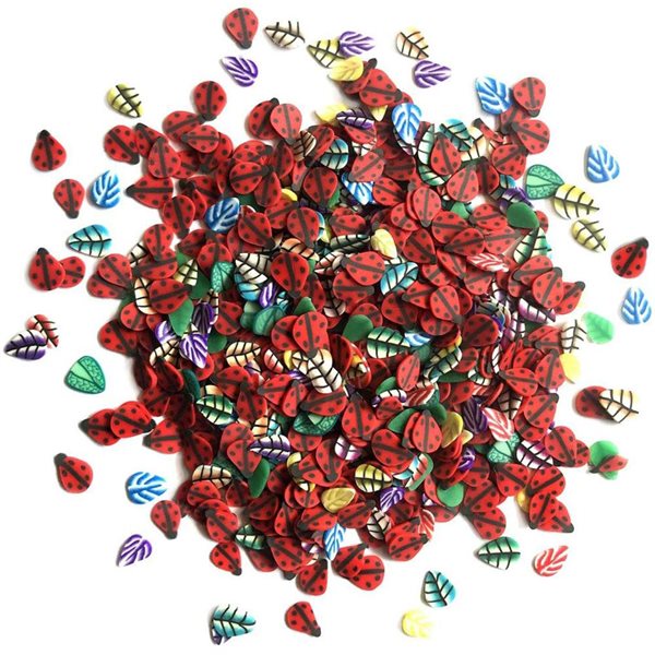 Confetti putty/ bouteille sensorielle Coccinelle