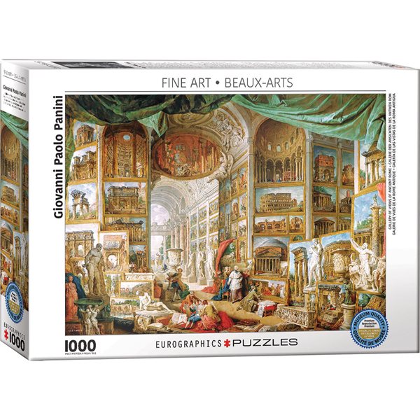 1000 Pieces - Gallery of Views of Ancient Rome Jigsaw Puzzle