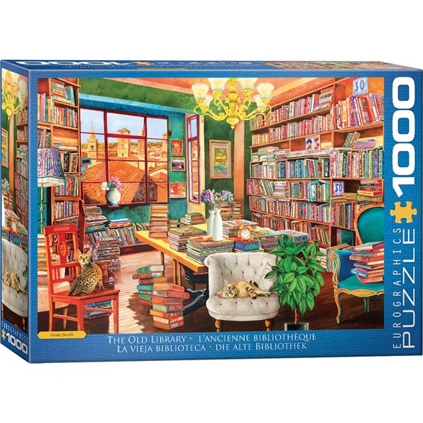 1000 Pieces - The Old Library Jigsaw Puzzle