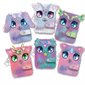 Mini carnet porte-clés en peluche assorti