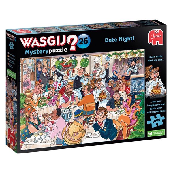 1000 Pieces - Date Night ! Wasgij Mystery #26 Jigsaw Puzzle