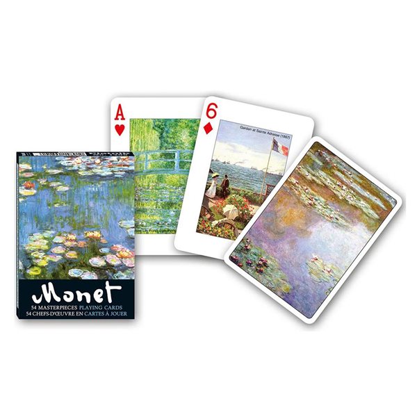 Cartes à jouer Les lys de Monet