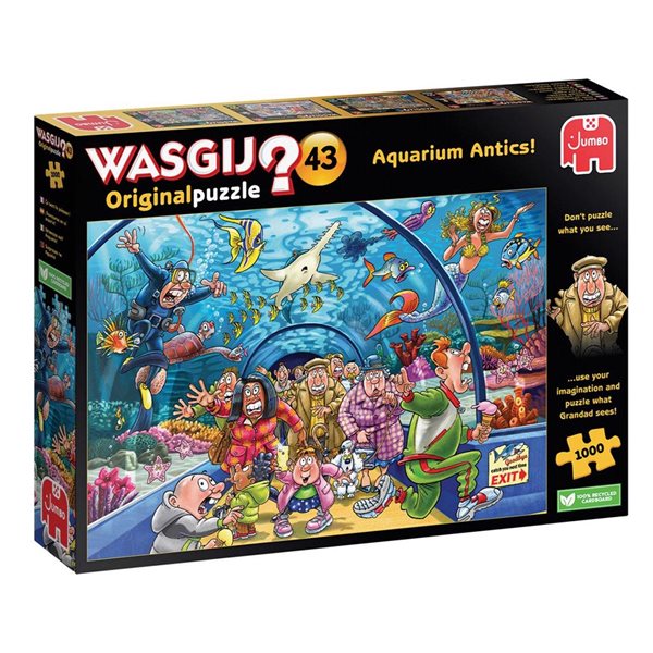 1000 Pieces - Aquarium Antics ! Wasgij Original #43 Jigsaw Puzzle