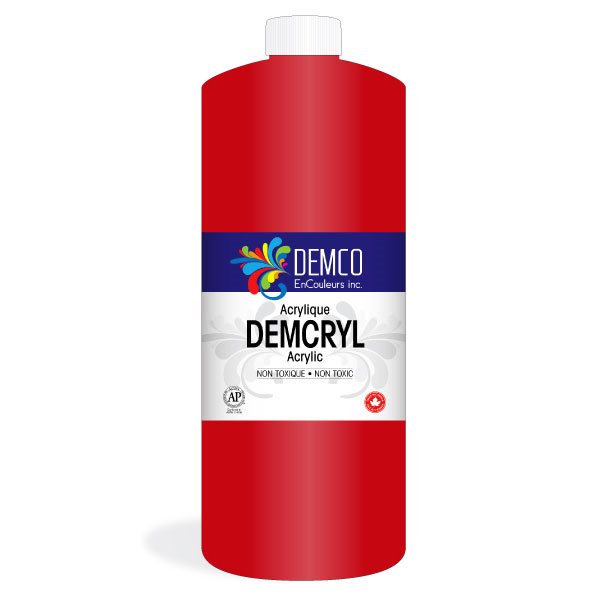 Acrylique Demcryl 1 L – Rouge brillant