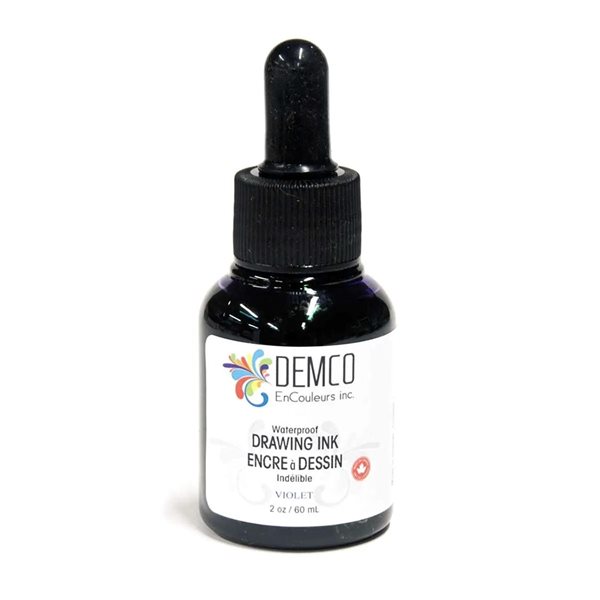 Encre à dessin imperméable Demco 60 ml - Violet