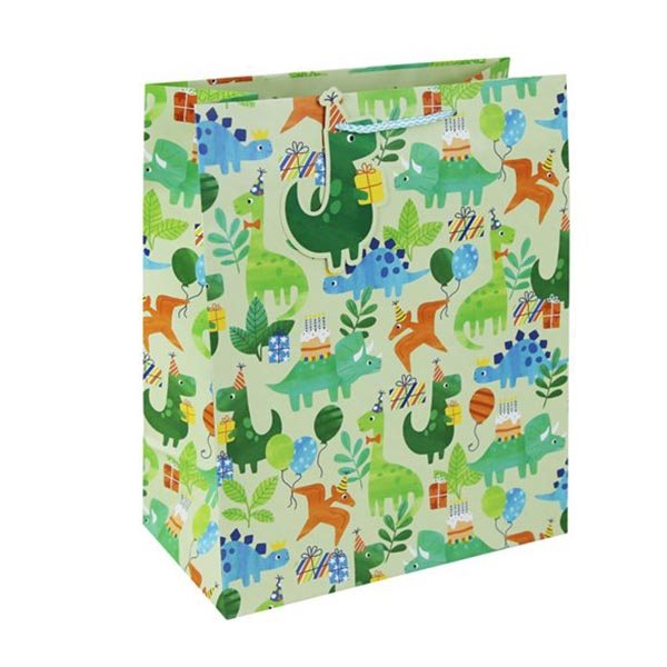 Sac cadeau moyen - Dinosaures