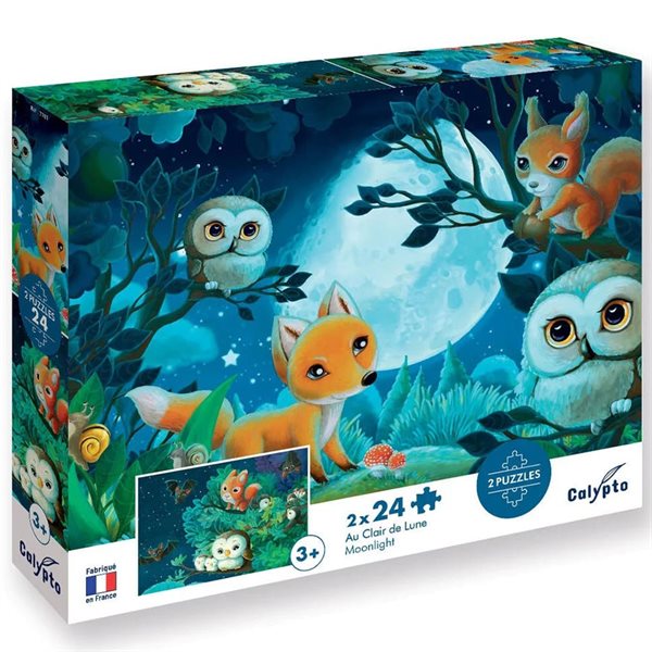 Casse-tête 2 x 24 morceaux - Clair de lune