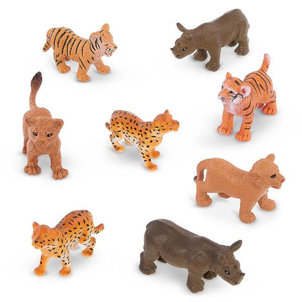 Figurines de bébés animaux sauvages