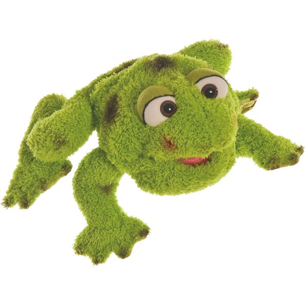 Marionnette en peluche Living Puppet – Dennis la grenouille verte