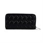 The Fiona - Quilted Vegan Leather Wallet - Black