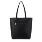 The Claire - Terra Vegan Leather Tote Bag - Black