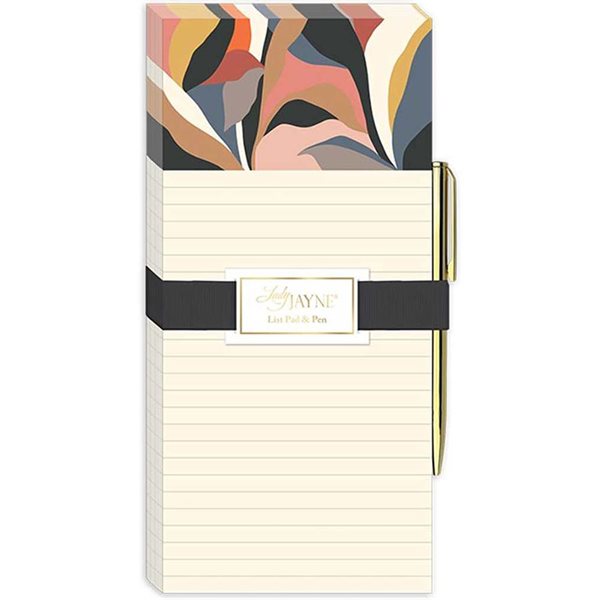 Lady Jayne® Magnetic List Pad with Pen - Bloomscape Leaves