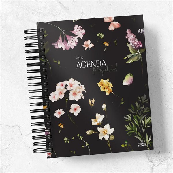 Agenda hebdomadaire perpétuel petit format Cathy