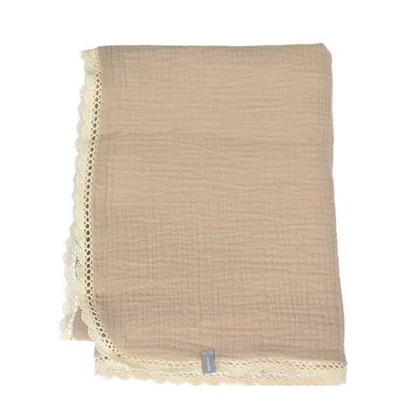 Doudou en mousseline style rétro - Beige