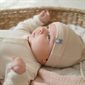 Newborn Toque - Pink & Brown Flowers 