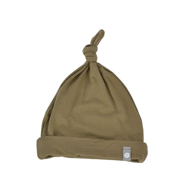 Tuque pour nouveau-né en bambou - Olive