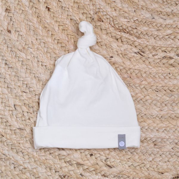 Newborn Bamboo Toque - Ivory  