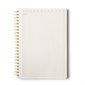 Textured Paper Twin Wire Notebook - Large Size - Terracotta