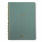 Textured Paper Twin Wire Notebook - Large Size - Juniper