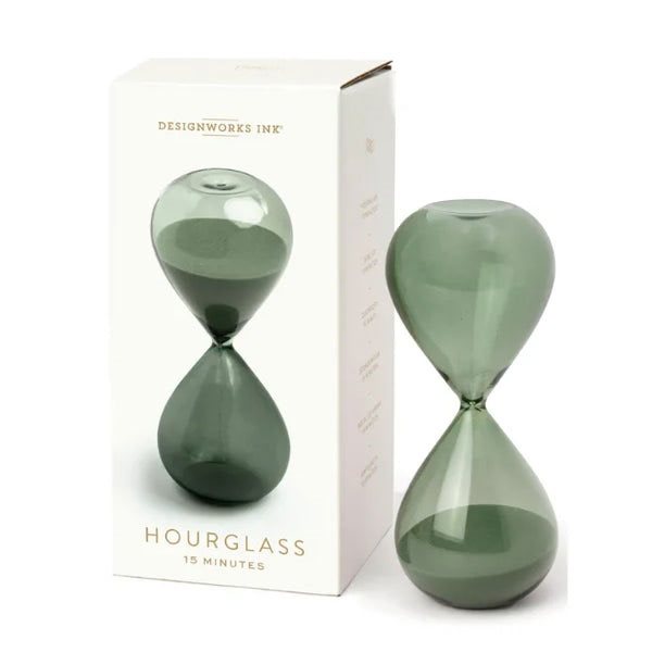 15 minutes Hourglass - Evergreen