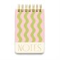 Twin Wire Chunky Notepad - Wavy Stripes