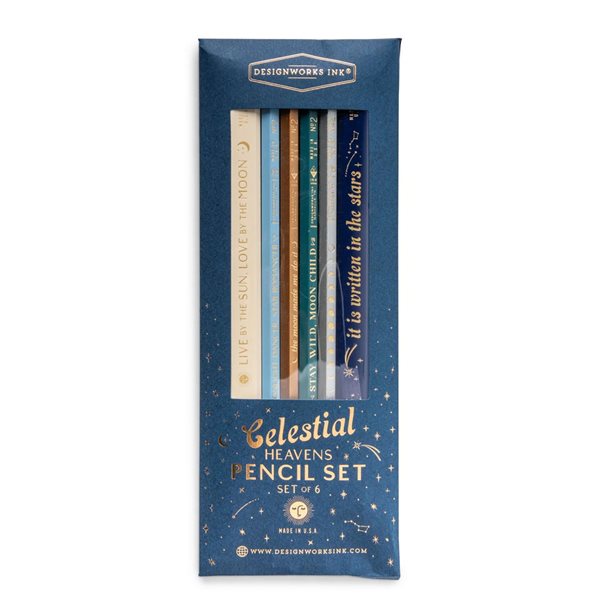 Celestial Heavens Pencils - Set of 6