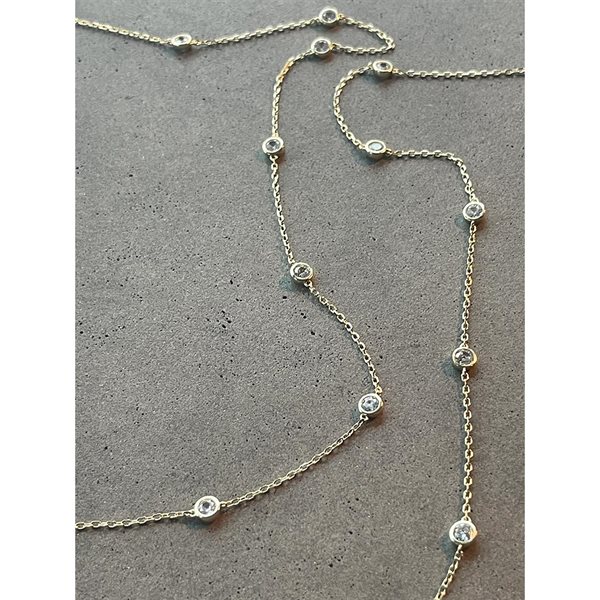 Collier doré Chaîne d'amour