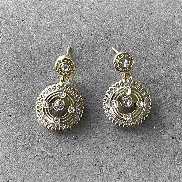 Boucles d'oreilles dorées Stella