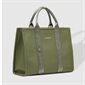 Manhattan Vegan Leather Tote Bag - Kakhi