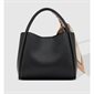 Steffie Vegan Leather Mini Tote Bag - Black