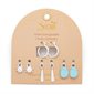 Boucles d'oreille avec breloques interchangeables - Turquoise