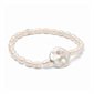 Bracelet pearl Love - Argent