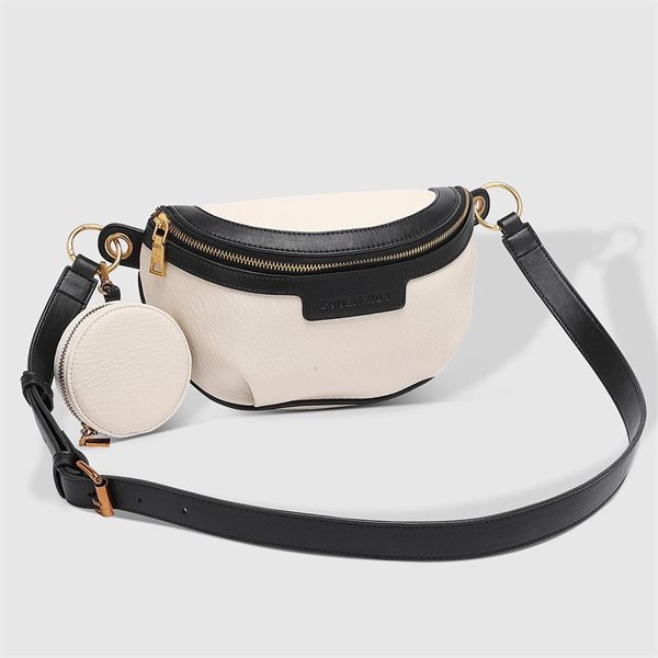 Joey Vegan Leather Sling Bag - Oyster