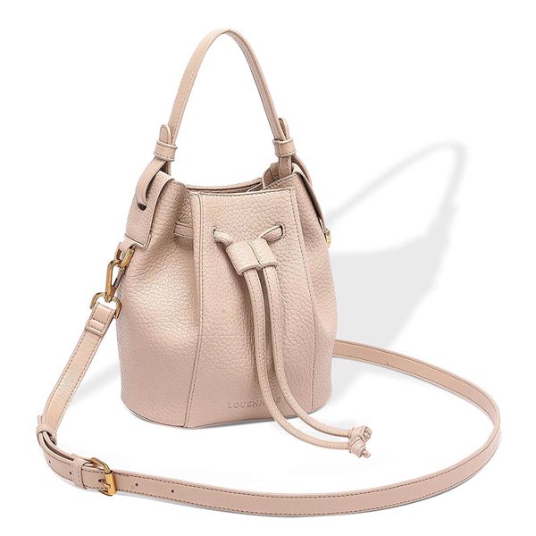 Montie Vegan Leather Bucket Bag - Malt