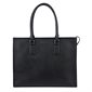 The Valentina Vegan Leather 2-in-1 Tote Bag - Black