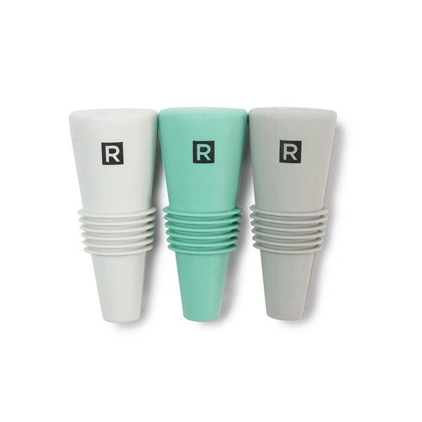 RICARDO Silicone Wine Stoppers - Set of 3
