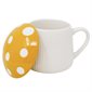 Tasse en porcelaine 350 ml Champignon - Jaune