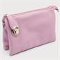 Soft Imitation Leather Crossbody Bag - 
Lilac