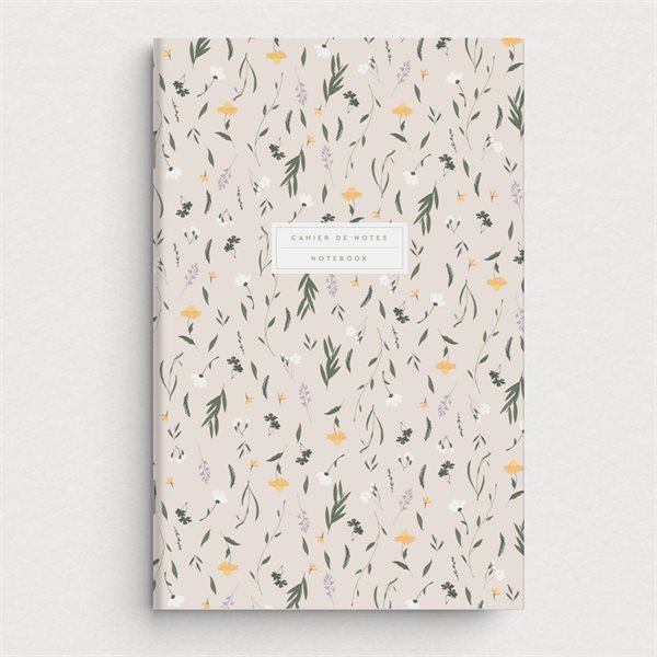 Stapled Lined Notebook - Morning bloom