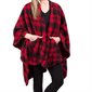 Jeté portable sherpa - Rouge