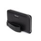 The Mina Vegan Leather Wallet with Wide Strap - Black