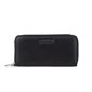 The Mina Vegan Leather Wallet with Wide Strap - Black