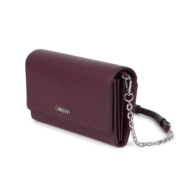 The Felicia Vegan Leather Handbag - Cabernet